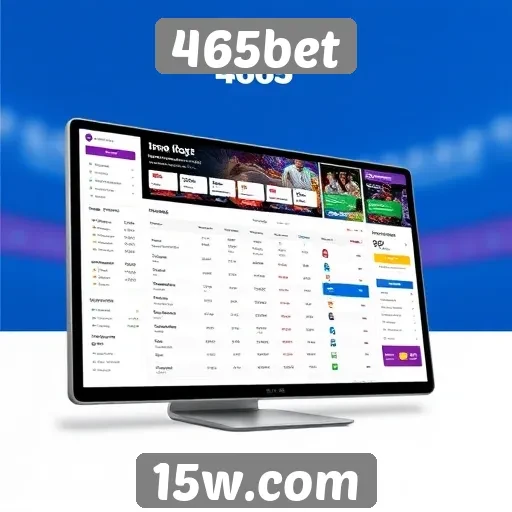 Interface e usabilidade do site 465bet
